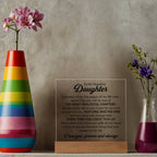 TO MY DAUGHTER CHAPTERS SQUARE PLAQUE