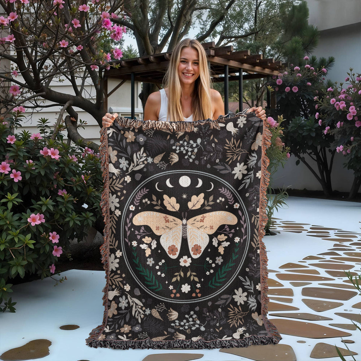 Bohemian Butterfly - Woven Blanket