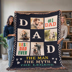 Best Dad Ever - Woven Blanket